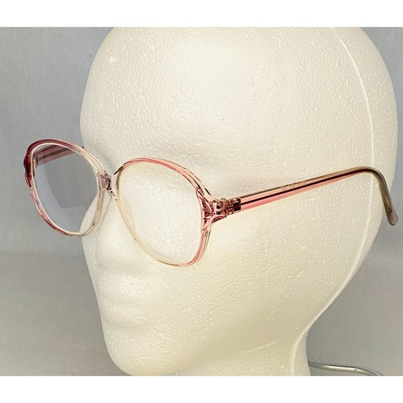 OKO Eyeglasses Translucent Pink Frame Round Lens - Picture 6 of 9